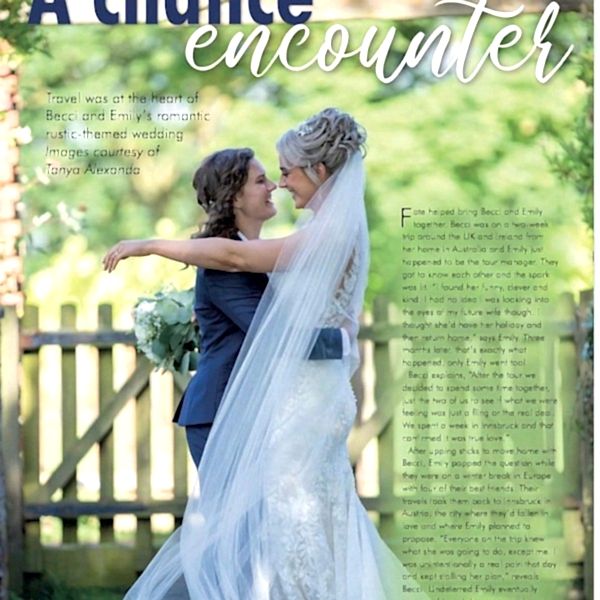 Wedding article featuring wedding hair up-do